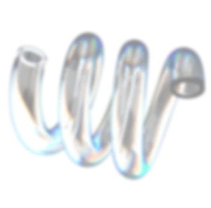 iridescent glass-like spring reflecting light
